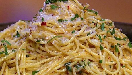 Angel Hair Pasta with Garlic and Oil